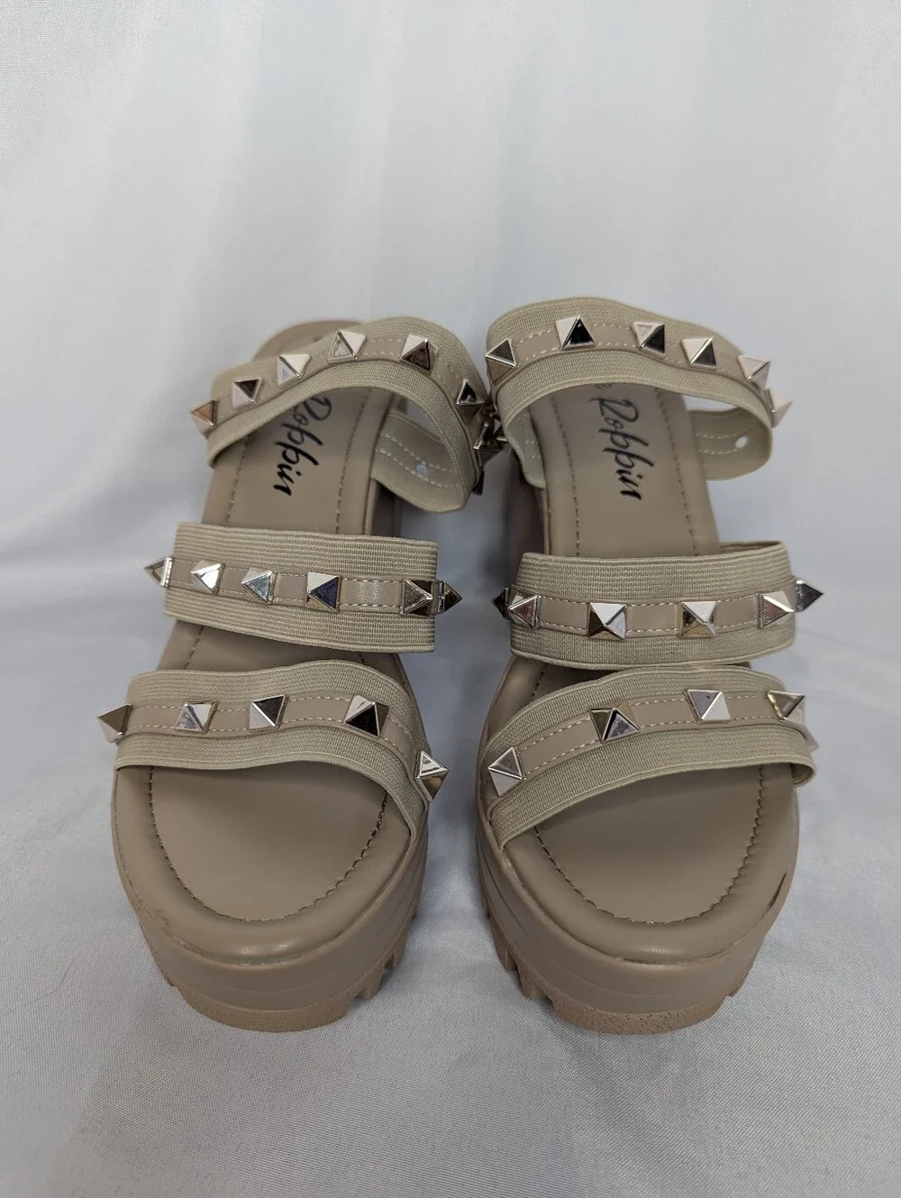 NWOB Cape Robbin Tinley Spikey Platform Chunky Heels Women's Size 10